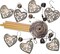 Garden Loving Heart Wind Chimes Outdoor Indoor Decor, Hand-Made Heart Musical Wind Chimes, Mobile Wind Catcher Romantic Wind-Bells for for Home, Mom Gifts, Balcony, Festival, Tree, Garden Decoration